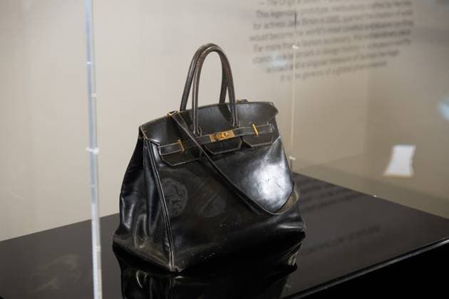 Paris Fashion Week, exhibition of the original Hermes Birkin Bag