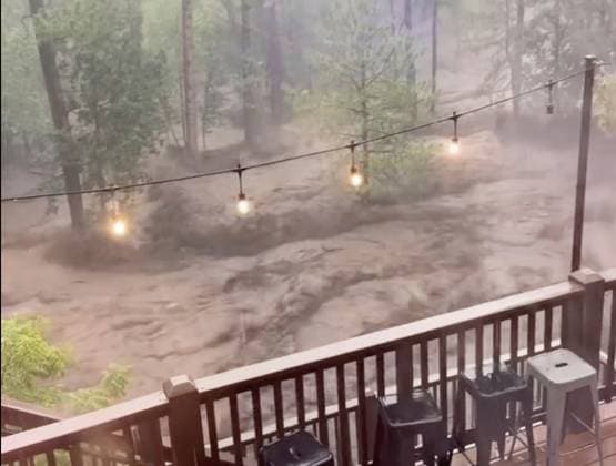 USA, flash flood in New Mexico