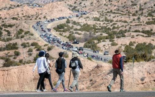 Good Friday procession in New Mexico