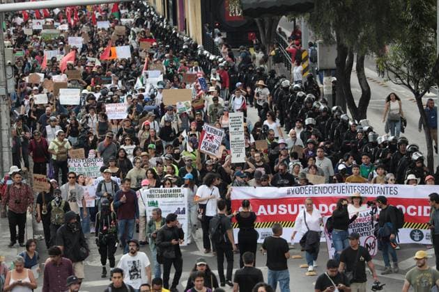 Mexico, protests against gentrification in Mexico City