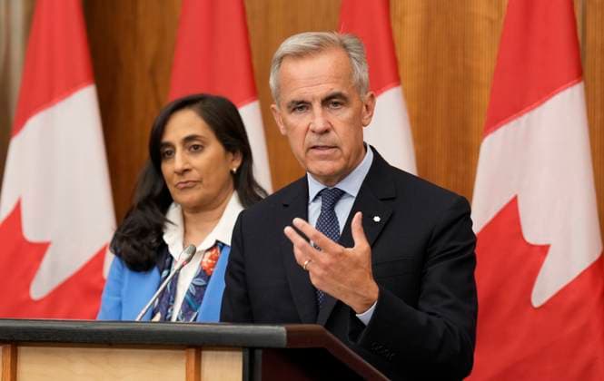 Canada, Prime Minister Mark Carney Press conference in Ottawa