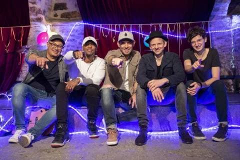 Shooting for the MDR show music for you with the band Marquess