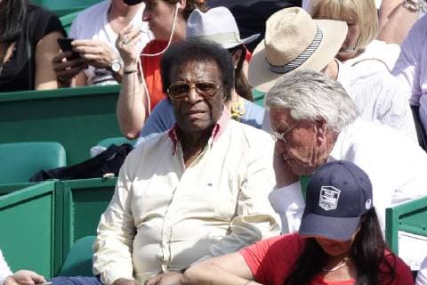 Roberto Blanco at the tennis tournament in Monaco