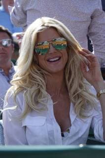 Victoria Silvstedt at the tennis tournament in Monte Carlo
