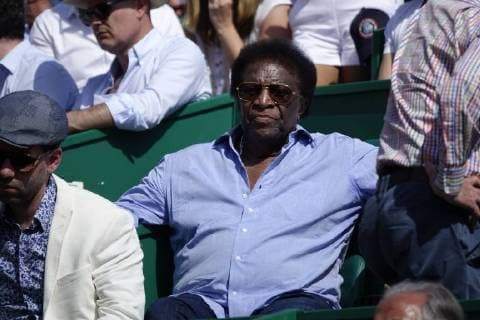 Roberto Blanco at the tennis tournament in Monaco