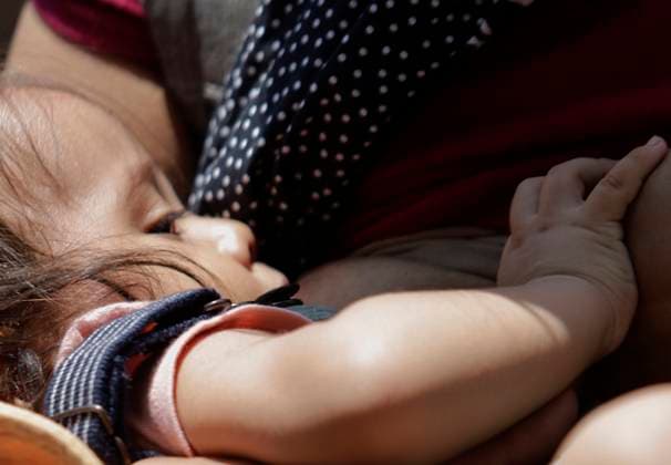 Mexico, public breastfeeding party in Mexico City