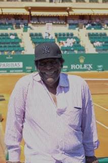 Roberto Blanco at the tennis tournament in Monaco