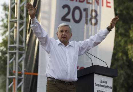 Mexico: Andres Manuel Lopez Obrador - campaign event in Mexico City