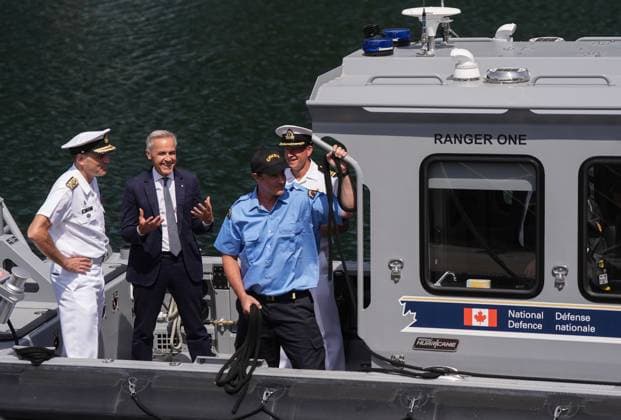 Canada, Mark Carney visits marine facility in Nanoose Bay