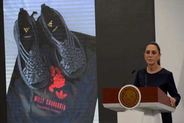 Adidas apologises to indigenous people in Mexico for sandal design, archive images