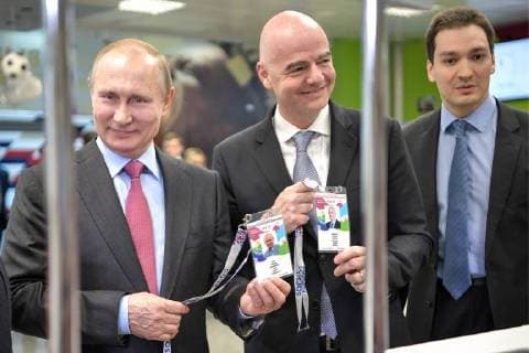 Putin visited venue of the Football World Cup in Sochi