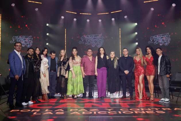 Mexico sings for peace and against addiction, press event in Mexico City