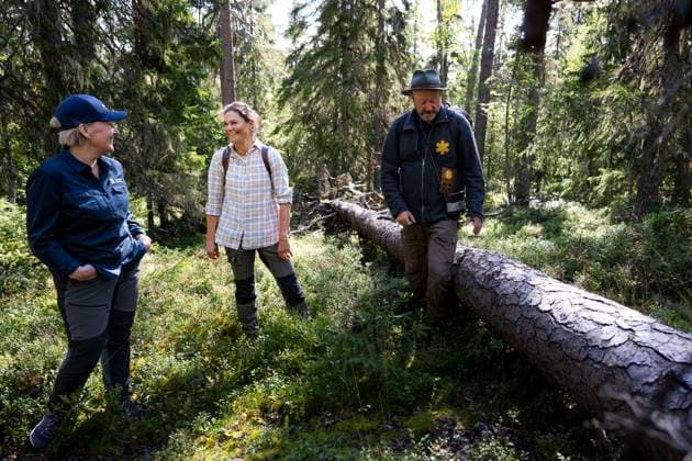 Princess Victoria of Sweden visits Björnlandet National Park in Asele