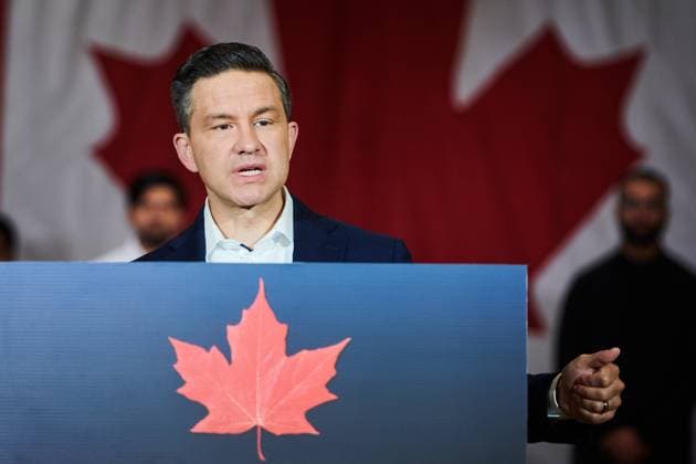 Canada, Pierre Poilievre Press conference in Mississauga