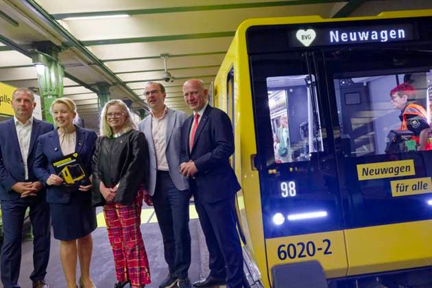 Berlin, premiere ride of the new underground series with Kai Wegner and Franziska Giffey