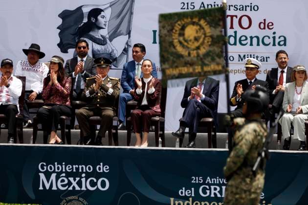 Mexico, Claudia Sheinbaum at Independence Day celebrations in Mexico City