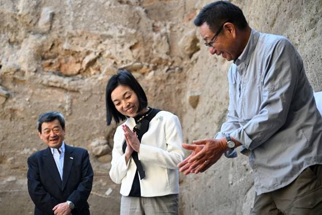 Princess Akiko of Mikasa visits archaeological site in Turkey
