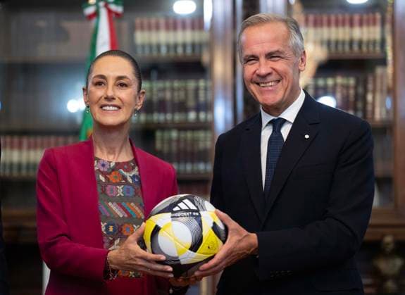 Mexico, President Sheinbaum receives Canadas Prime Minister Carney