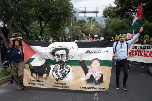 Mexico, pro-Palestinian protests in Mexico City