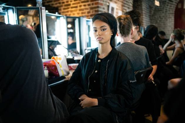 London Fashion Week, Richard Quinn backstage