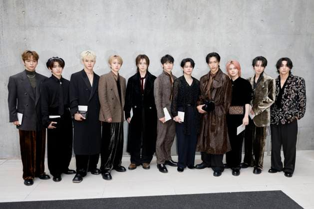 Milan Fashion Week, guests at the Emporio Armani fashion show