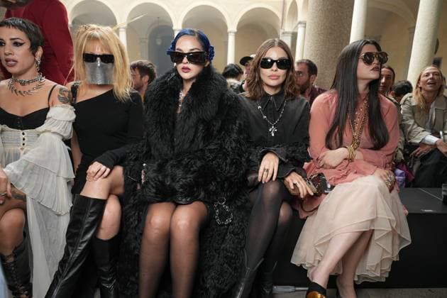 Madrid Fashion Week, guests of Blumarine