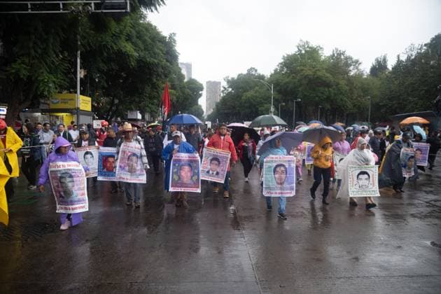 Mexico, protests on the anniversary of the disappearance of 43 students