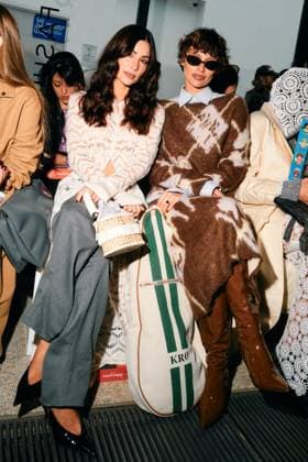 Milan Fashion Week, guests at the Marco Rambaldi fashion show
