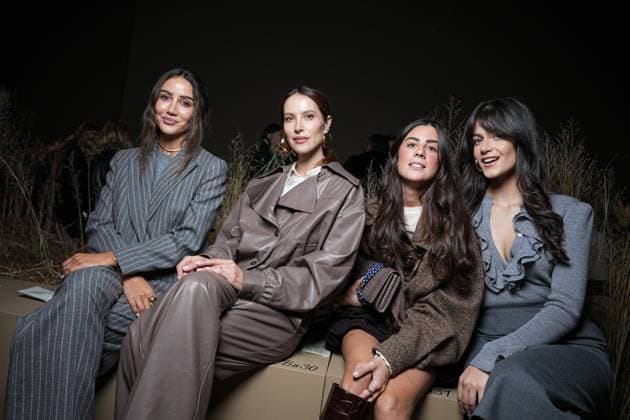 Milan Fashion Week, guests of the Luisa Spagnoli fashion show