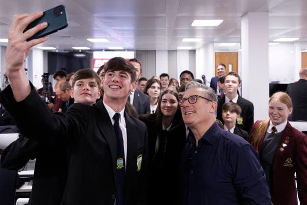 Keir Starmer announces social media ban for children aged 16 and under, archive images