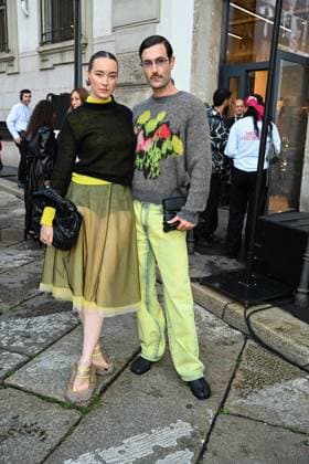 Milan Fashion Week, guests of the MSGM fashion show