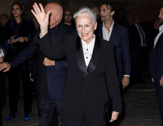 Milan Fashion Week, guests at the Giorgio Armani fashion show