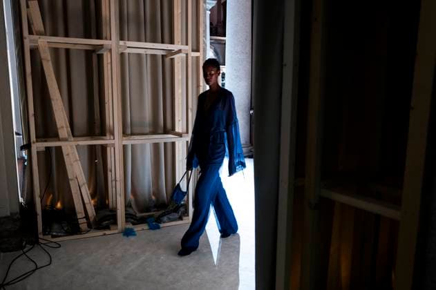 Milan Fashion Week, Giorgio Armani fashion show, backstage