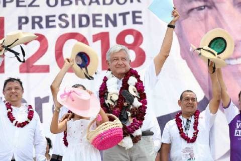 Mexico, campaign of presidential candidate Obrador