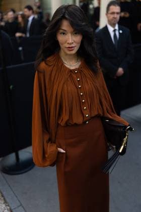 Paris Fashion Week, guests at the Lanvin fashion show