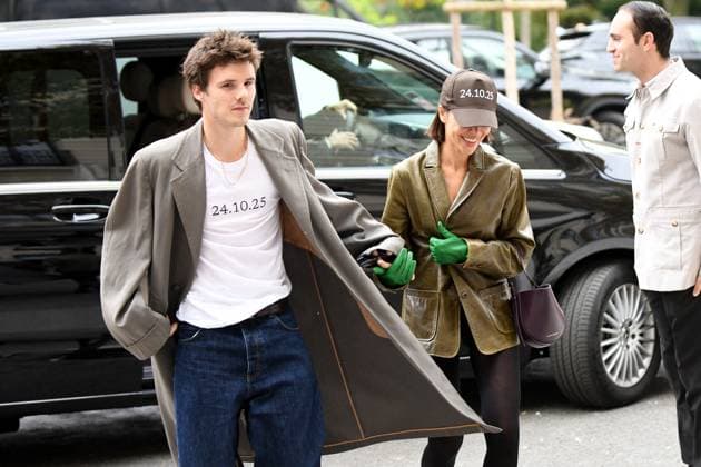Paris Fashion Week, Cruz Beckham and girlfriend Jackie Apostel