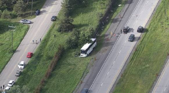 Canada, Serious bus accident in Ottawa