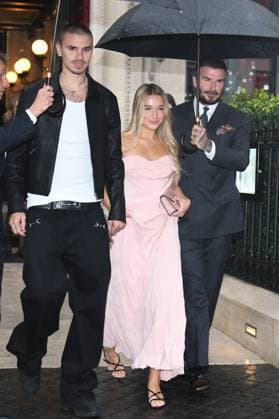 Paris Fashion Week, David, Romeo and Harper Beckham