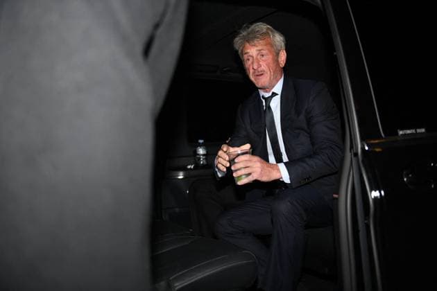 Paris Fashion Week - Sean Penn at the restaurant Sugaar