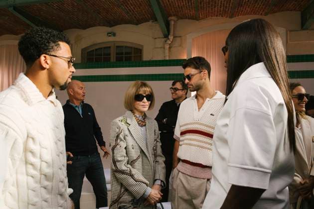 Paris Fashion Week, guests at the Lacoste fashion show