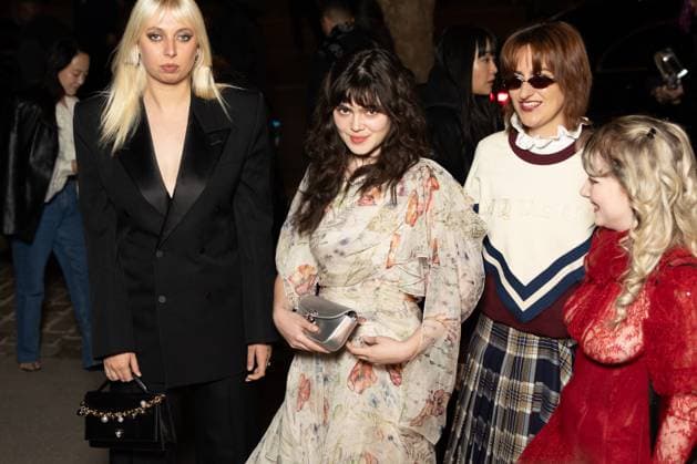 Paris Fashion Week, guests at the McQueen fashion show