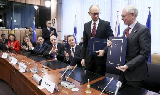 Ukraine conflict, Chronicle EU rapprochement, Association Agreement 2014