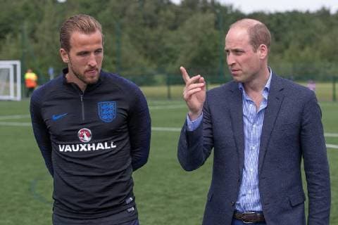 Prince William visits English national football team in Leeds