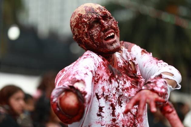 Mexico, Zombie Walk in Mexico City