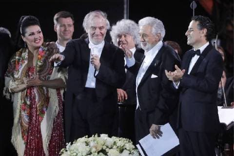 Russia, opera stars at concert on the occasion of the Football World Cup in Moscow