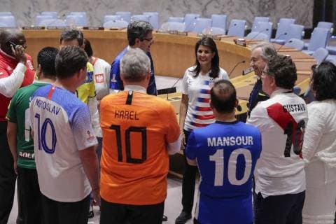 WM 2018, Members of the UN Security Council in football fever