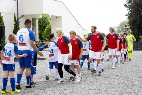 Norwegian Royal Family at Charity Football Game