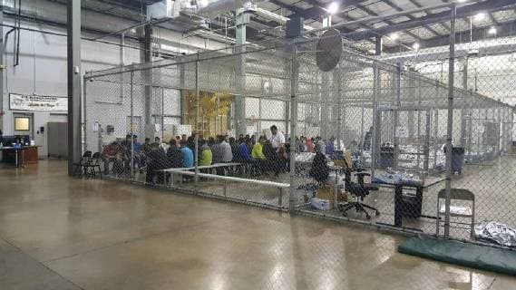 Separation of families on the border between the USA and Mexico