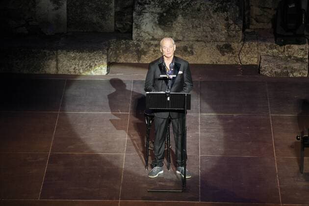 Bill Murray at award ceremony in Athens