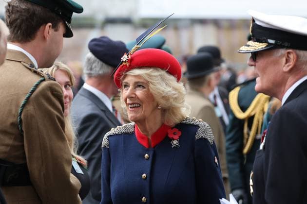 Great Britain, Queen Camilla visits the Field of Remembrance in London